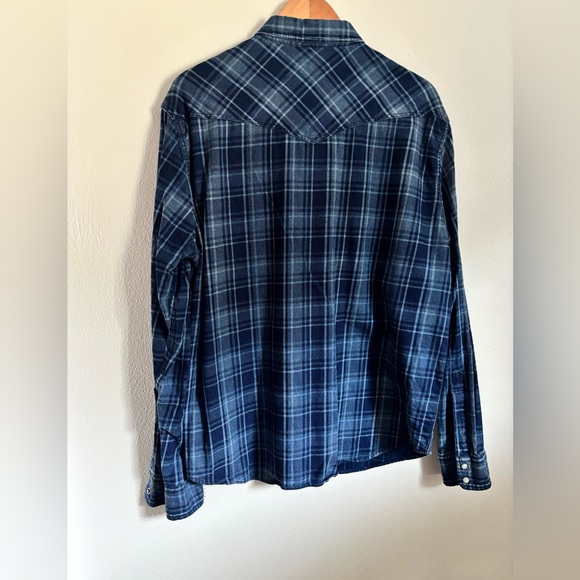 Lucky Brand Plaid Western Shirt Men’s XL - Picture 4 of 4
